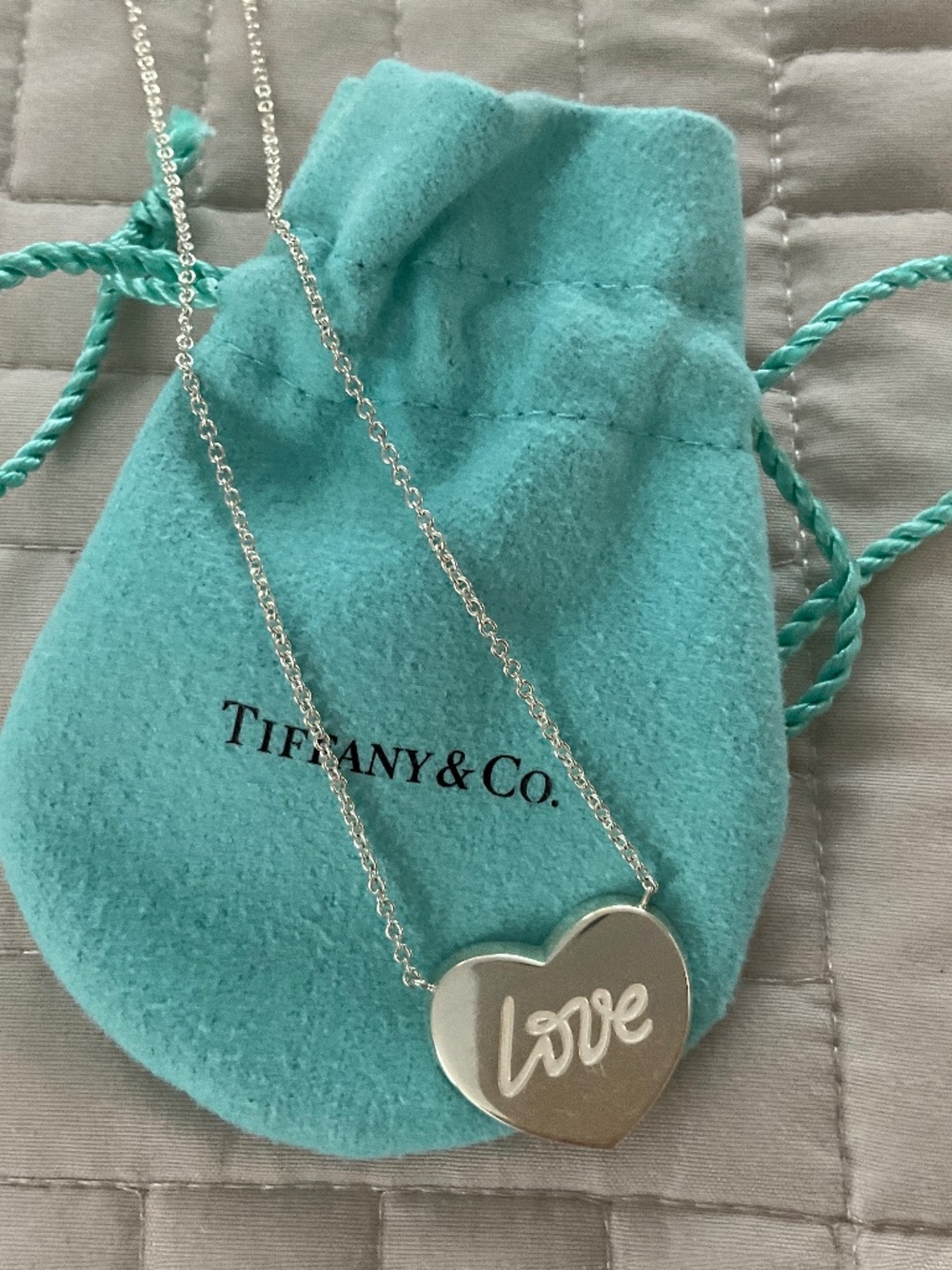 Tiffany silver Love Heart Necklace